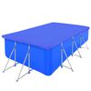vidaXL Pool Cover Dark Blue Polyethylene 212.6 x 106.3 in