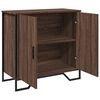 vidaXL Sideboard Brown Oak Engineered Wood, Metal Medium Sideboard