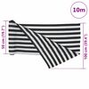 vidaXL Privacy Net Anthracite and White 3.3x32.8' HDPE 2.13 oz/ft&sup2;