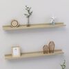 vidaXL Wall Shelves 2 pcs Sonoma Oak 31.5x3.5x1.2"