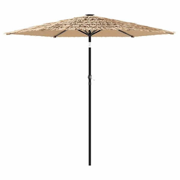 vidaXL Garden Parasol Brown Powder-Coated Steel Large Tiltable