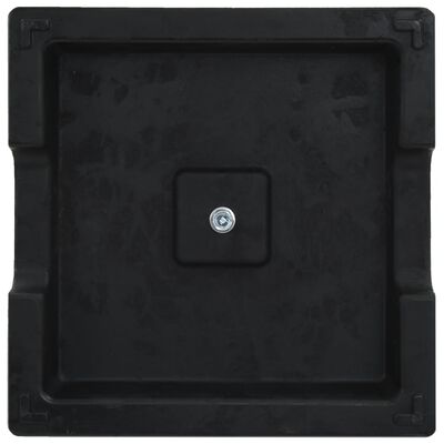 vidaXL Parasol Base Square Polyresin 17.6 lbs Black