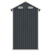 vidaXL Garden Shed Anthracite Galvanized Steel Large Garden Shed