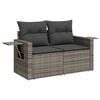 vidaXL Garden Sofa Set Gray