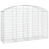 vidaXL Gabion Basket Silver Galvanized Iron Extra Large Durable