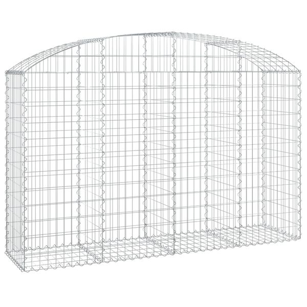 vidaXL Gabion Basket Silver Galvanized Iron Extra Large Durable