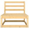 vidaXL Garden Lounge Set Natural Wood Solid Pine Wood 5 Piece Set
