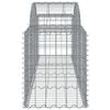 vidaXL Gabion Basket Set of 7 Silver Galvanized iron