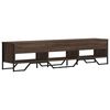 vidaXL TV Cabinet Brown Oak Engineered wood, Metal