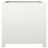 vidaXL Garden Planter White Steel 19.7 in Durable Garden Planter