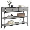 vidaXL Console Table Gray sonoma Engineered wood, metal