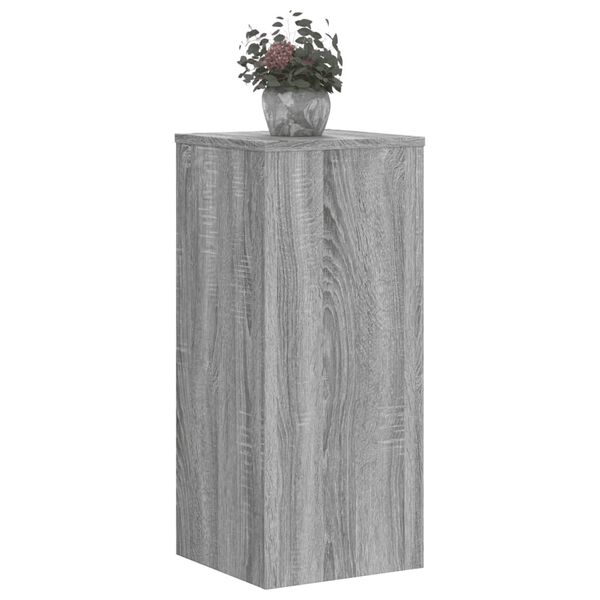 vidaXL Plant Stand Set of 2 Grey Sonoma Engineered wood