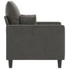 vidaXL Sofa Chair Dark Grey Velvet (100% polyester), Metal, Plywood, Foam