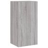 vidaXL TV Wall Unit Grey Sonoma Engineered Wood TV Wall Unit Rectangular
