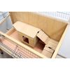 Kerbl Rabbit Hutch Brown Solid wood 45.3 x 23.6 x 36.4 in Rollable