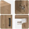 vidaXL Wall Cabinet artisan oak 60 x 31 x 70 cm Engineered wood