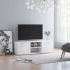 vidaXL TV Cabinet White 47.2x13.4x14.6" Engineered Wood