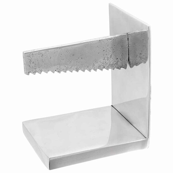 vidaXL Bookends 2 pcs Silver 11 x 14 x 17.5 cm Aluminium