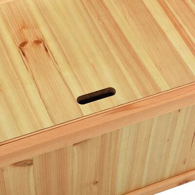 vidaXL Bench 42.1"x17.7"x29.7" Solid Wood Fir