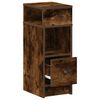vidaXL Bedside Cabinet Set of 2 Smoked oak Engineered wood