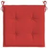 vidaXL Chair Cushion Set of 4 Red Oxford fabric (100% polyester)
