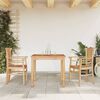 vidaXL Garden Dining Set Natural Teak Solid Teak Wood Medium Ergonomic