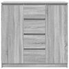 vidaXL Sideboard Gray Sonoma Engineered wood Medium Sideboard