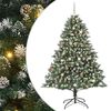 vidaXL Artificial Christmas Tree with 300 LEDs Green 82.68 in