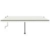 vidaXL Retractable Awning Cream and Anthracite
