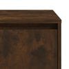 vidaXL Bedside Cabinet Set of 2 Smoked Oak Engineered Wood Medium