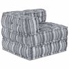 vidaXL Modular Sofa 3 pcs Grey Print Fabric