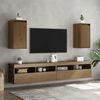 vidaXL Wall Cabinet Set of 2 Honey Brown Solid Pine Wood Medium