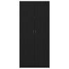 vidaXL Wardrobe Black Oak 35.43 x 20.47 x 78.74 in Engineered Wood