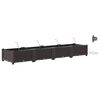 vidaXL Garden Black 120 x 40 x 126 cm Steel