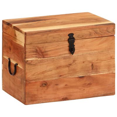 vidaXL Storage Box 15.4"x11"x12.2" Solid Wood Acacia