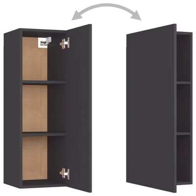 vidaXL TV Cabinet Gray 12"x11.8"x35.4" Engineered Wood