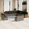vidaXL Garden Sofa Set Grey