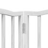 vidaXL Dog Gate Set of 6 White Poplar wood