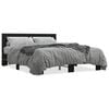 vidaXL Bed Frame Black Engineered Wood King Size Durable Bed Frame