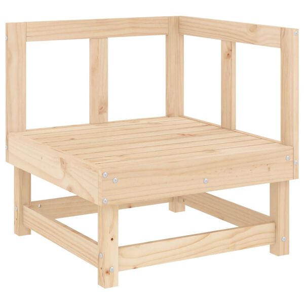vidaXL Garden Lounge Set Natural wood Solid pine wood Modular Modular