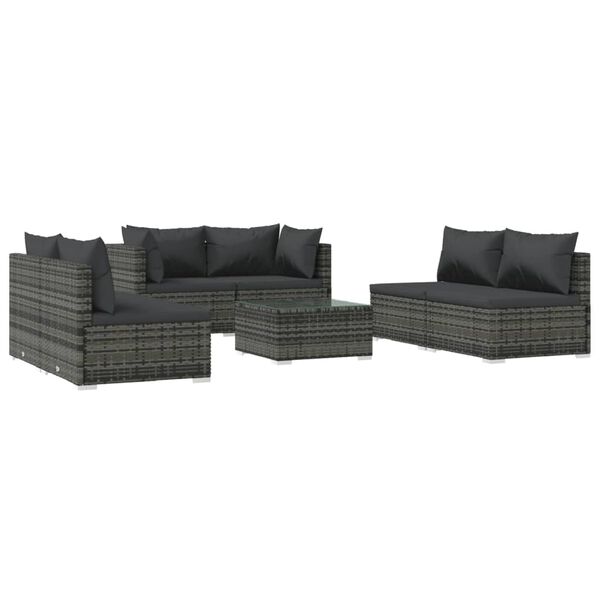 vidaXL Garden Lounge Set Grey, Anthracite