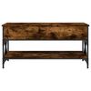 vidaXL Coffee Table Smoked Oak Engineered Wood and Metal