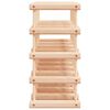 vidaXL Wine Rack for 20 Bottles 18.3x9.1x18.3" Solid Wood Pine