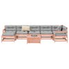 vidaXL Garden Sofa Set Reddish-brown Solid Douglas Fir wood Large
