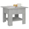 vidaXL Coffee Table Concrete gray Engineered wood Compact Coffee Table