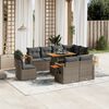 vidaXL Garden Sofa Set Grey