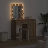 vidaXL Dressing Table 2 pcs Brown 50 x 41 x 135 cm Engineered wood