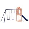 vidaXL Outdoor Playset Wooden, Blue Solid Douglas wood, Polypropylene, Metal