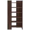 vidaXL Shoe Cabinet Brown Oak Engineered Wood Medium Shoe Cabinet