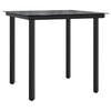 vidaXL Garden Dining Set Grey, Black, Dark grey
